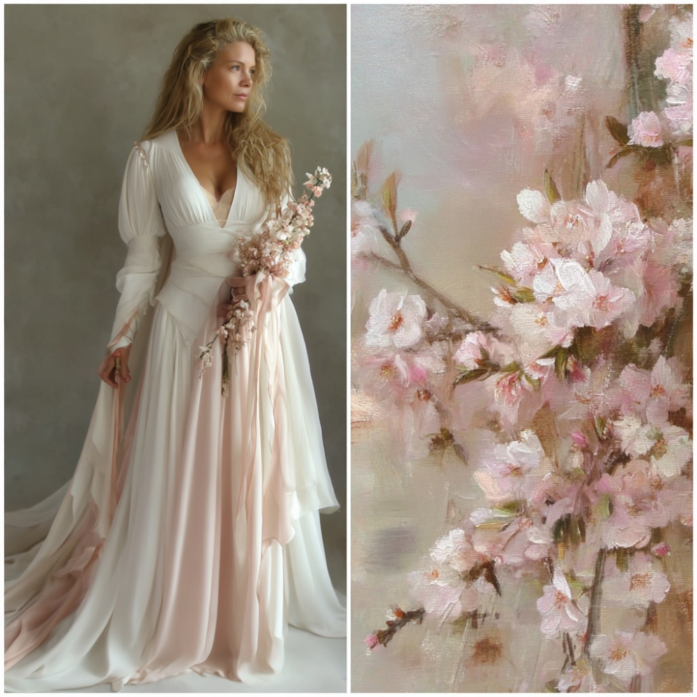 Nordisk brudekjolemed ærmer